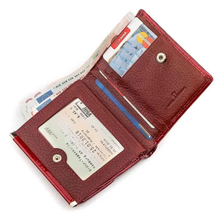 Кошелек женский ST Leather 18355 (S1101A) очень красивый Красный