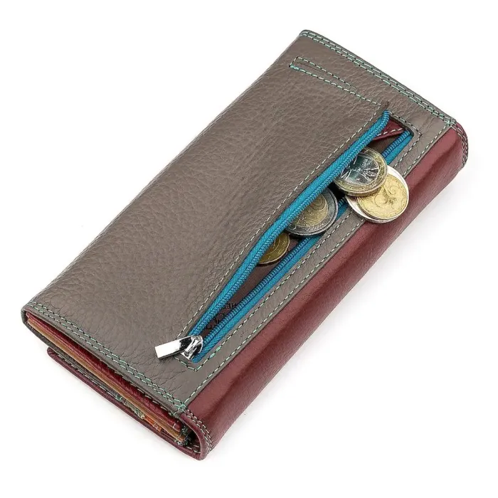 Кошелек женский ST Leather 18363 (SB634) кожа Бордовый