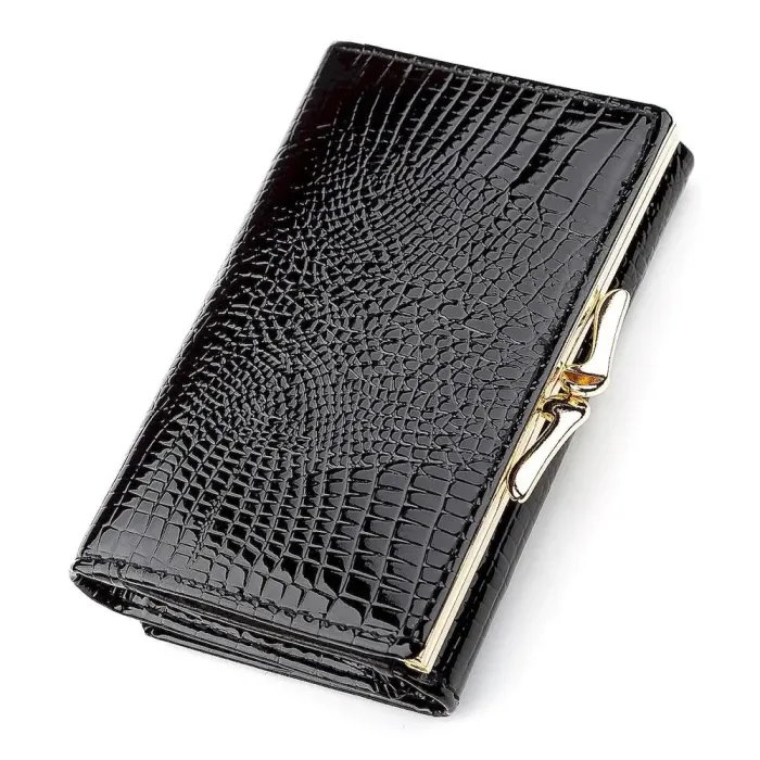 Гаманець жіночий ST Leather 18373 (S1201A) середній розмір Чорний