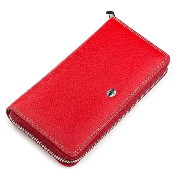 Гаманець жіночий ST Leather 18376 (SB71) червоний шкіряний
