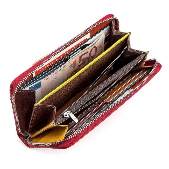 Гаманець жіночий ST Leather 18376 (SB71) червоний шкіряний