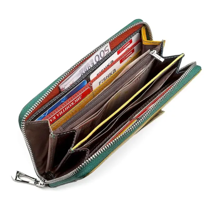 Кошелек женский ST Leather 18377 (SB71) оригинальный Зеленый