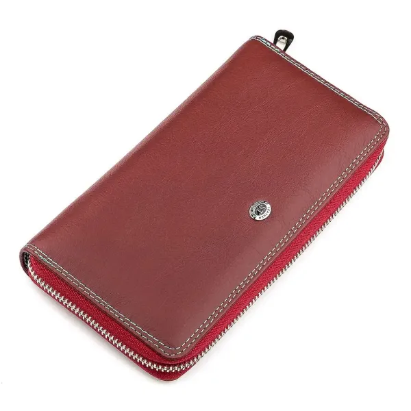Гаманець жіночий ST Leather 18379 (SB71) на блискавці Бордовий