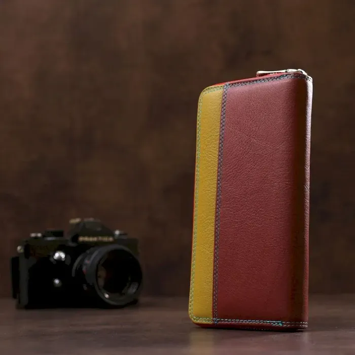 Гаманець жіночий ST Leather 18379 (SB71) на блискавці Бордовий