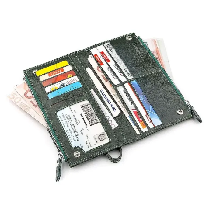 Гаманець жіночий ST Leather 18380 (ST420) шкіряний Зелений