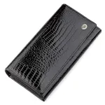 Гаманець жіночий ST Leather 18390 (S2001A) із лакованої шкіри Чорний