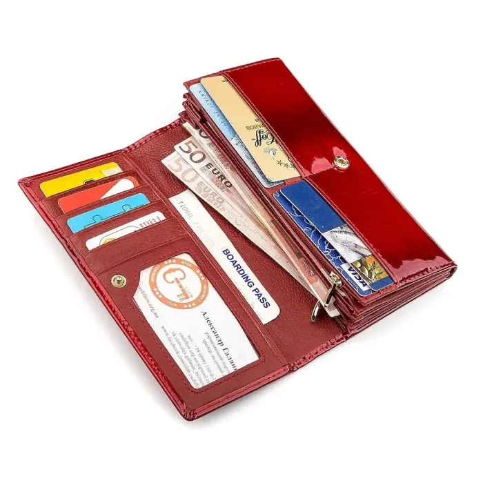 Гаманець жіночий ST Leather 18392 (S2001A) багатофункціональний Червоний