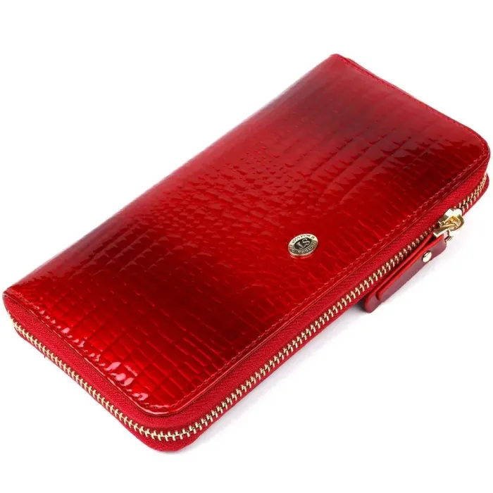 Гаманець жіночий ST Leather 18397 (S4001A) на блискавках Червоний