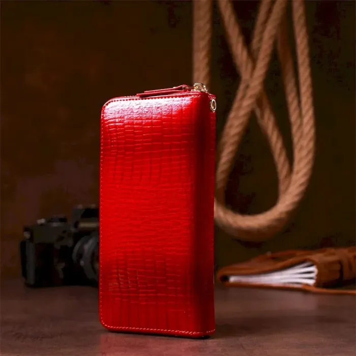 Гаманець жіночий ST Leather 18397 (S4001A) на блискавках Червоний