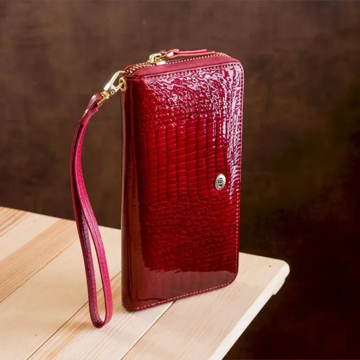 Гаманець жіночий ST Leather 18400 (S4001A) Шкіряний Бордовий