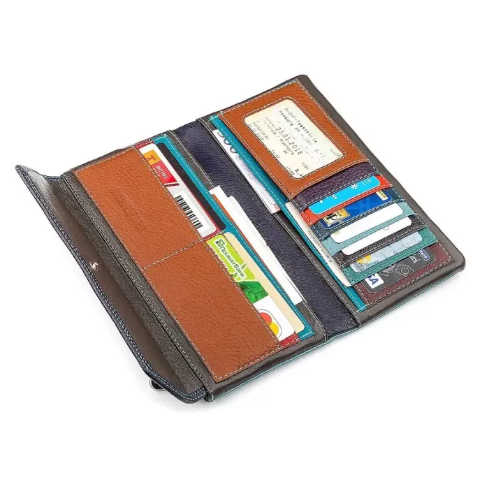 Гаманець жіночий ST Leather 18408 (SB42-2) із натуральної шкіри Блакитний