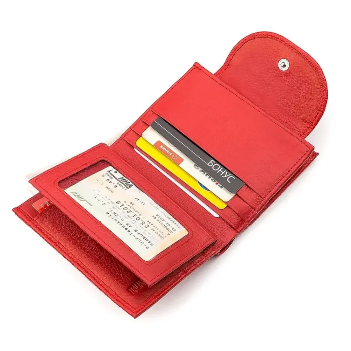 Гаманець жіночий ST Leather 18410 (ST410) шкіряний Червоний