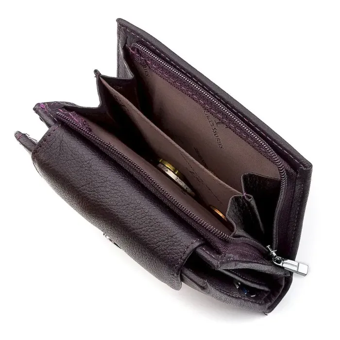Гаманець жіночий ST Leather 18412 (ST410) із натуральної шкіри Фіолетовий