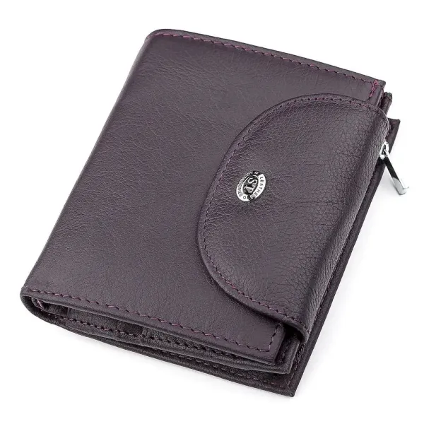 Гаманець жіночий ST Leather 18412 (ST410) із натуральної шкіри Фіолетовий