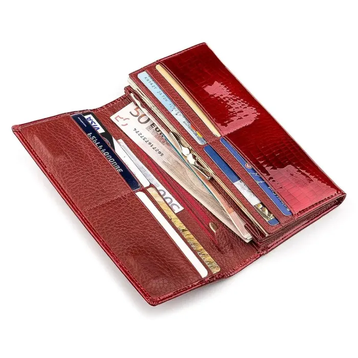 Гаманець жіночий ST Leather 18423 (S6001A) дуже красивий Червоний