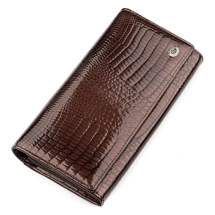Гаманець жіночий ST Leather 18424 (S6001A) із натуральної шкіри Коричневий