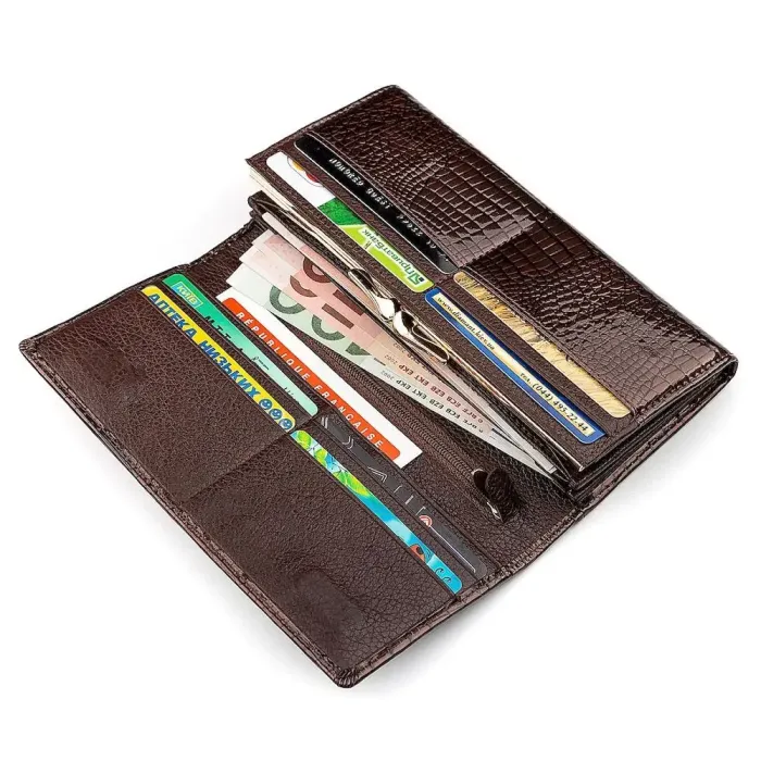 Гаманець жіночий ST Leather 18424 (S6001A) із натуральної шкіри Коричневий