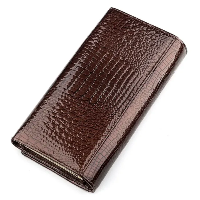 Гаманець жіночий ST Leather 18424 (S6001A) із натуральної шкіри Коричневий