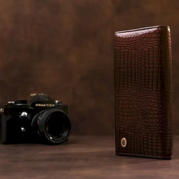 Гаманець жіночий ST Leather 18424 (S6001A) із натуральної шкіри Коричневий