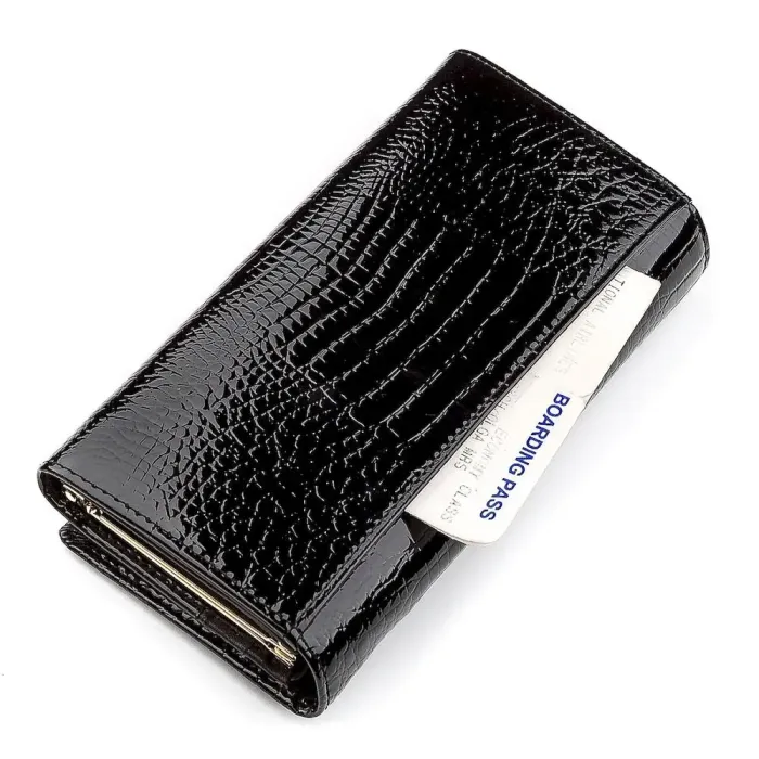 Гаманець жіночий ST Leather 18426 (S6001A) шкіряний Чорний