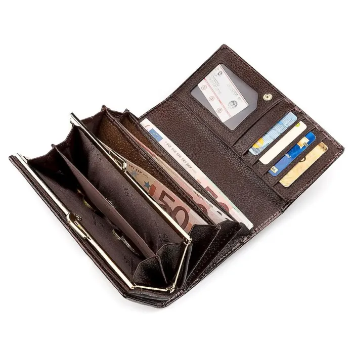 Гаманець жіночий ST Leather 18427 (S8001A) місткий Коричневий