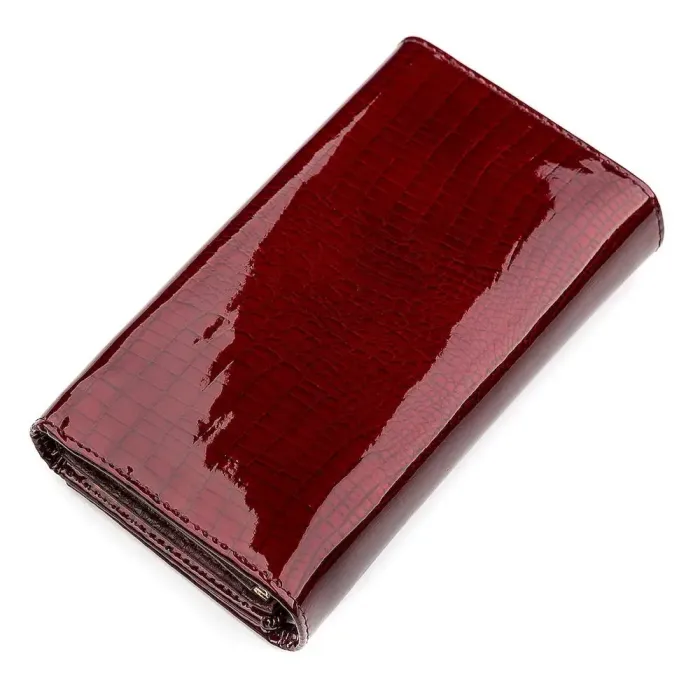 Гаманець жіночий ST Leather 18429 (S8001A) багатофункціональний Бордовий