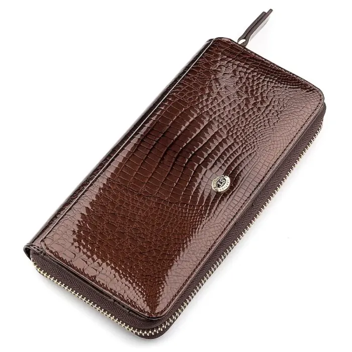 Гаманець жіночий ST Leather 18438 (S7001A) багатофункціональний Коричневий