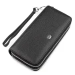 Гаманець жіночий ST Leather 18446 (ST238-2) дві блискавки Чорний