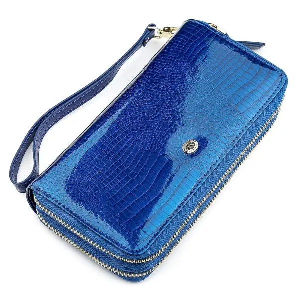 Гаманець жіночий ST Leather 18447 (S5001A) на блискавці Синій