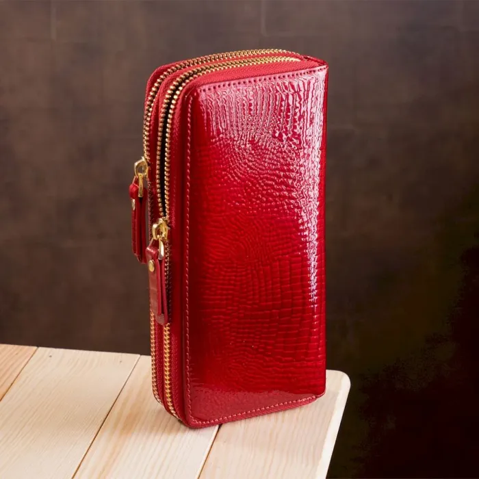 Кошелек женский ST Leather 18449 (S5001A) вместительный Красный