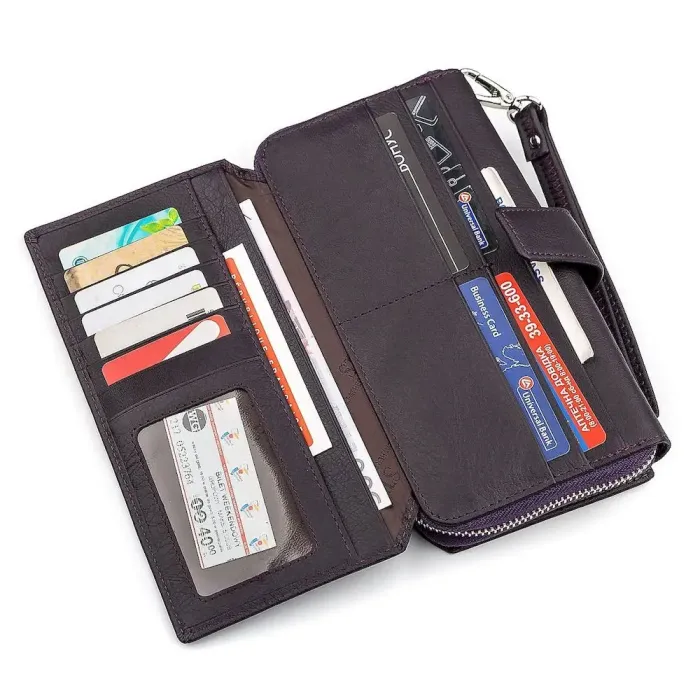 Гаманець жіночий ST Leather 18455 (ST228) зручний Фіолетовий