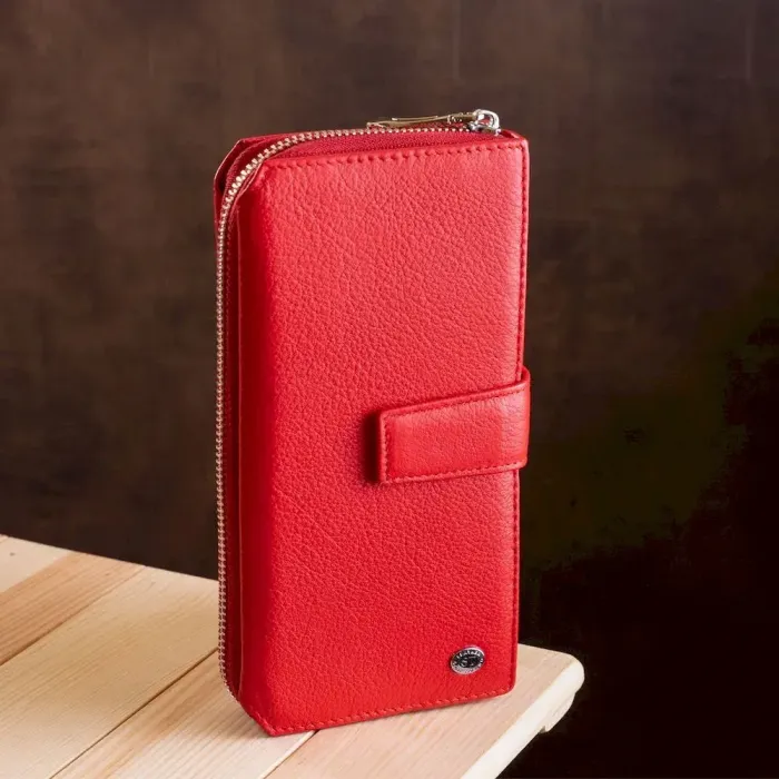 Гаманець жіночий ST Leather 18456 (ST228) дуже красивий Червоний