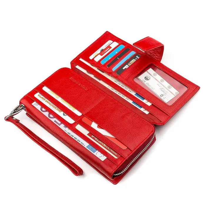 Гаманець жіночий ST Leather 18456 (ST228) дуже красивий Червоний