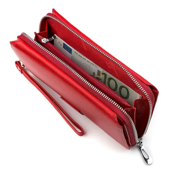 Гаманець жіночий ST Leather 18456 (ST228) дуже красивий Червоний