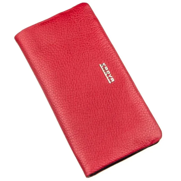 Гаманець жіночий у дві складки шкіряний KARYA 17399 Червоний