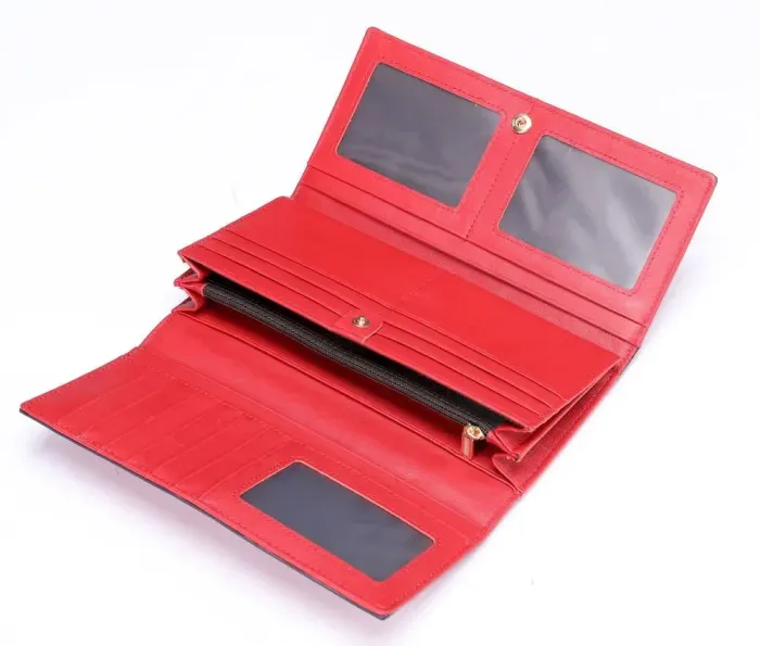 Кошелек женский вертикальный Vintage 20356 Красный