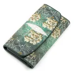 Кошелек женский STINGRAY LEATHER 18285 из натуральной кожи морского ската Зеленый