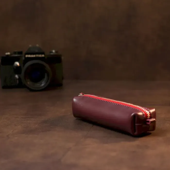 Кожаная ключница Grande Pelle 11386 Бордовый