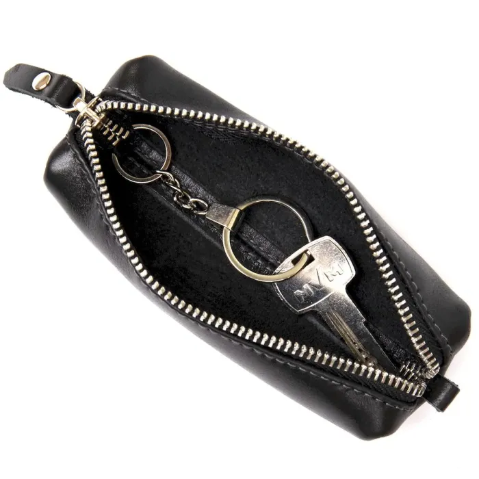 Шкіряна ключниця GRANDE PELLE 11387 Чорний