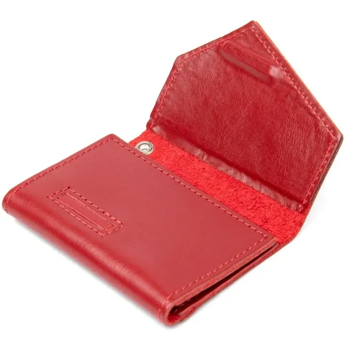 Шкіряна компактна ключниця GRANDE PELLE 11395 Червоний