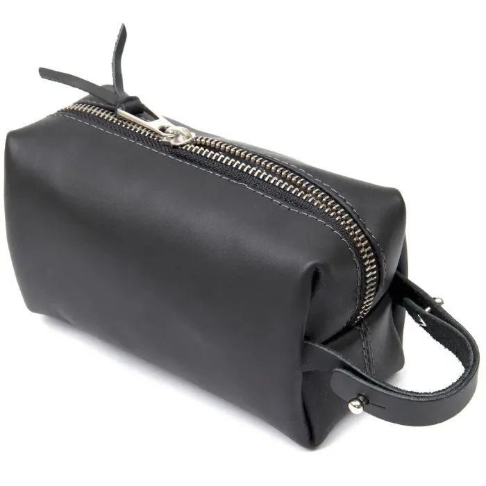 Кожаная косметичка для мужчин GRANDE PELLE 11507 Черный