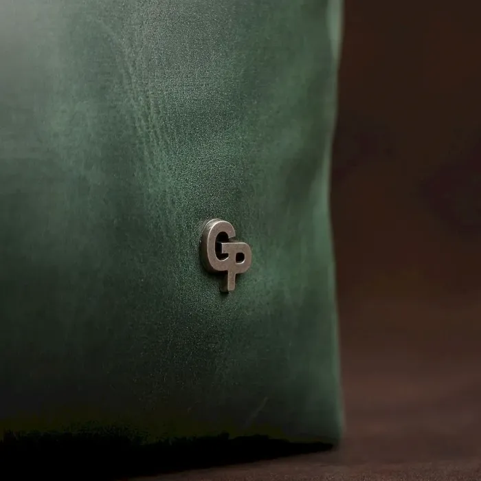 Кожаная косметичка унисекс GRANDE PELLE 11573 Зеленый
