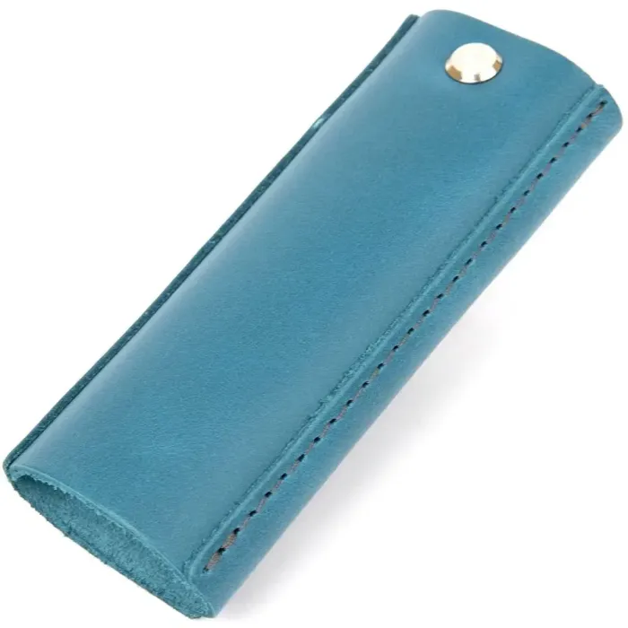 Шкіряна красива ключниця GRANDE PELLE 11344 Бірюзовий