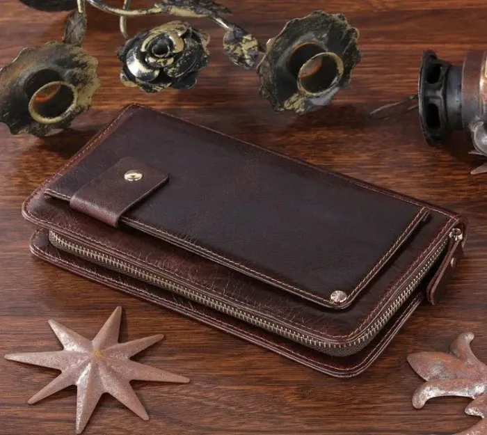 Шкіряна чоловіча барсетка Vintage 14193