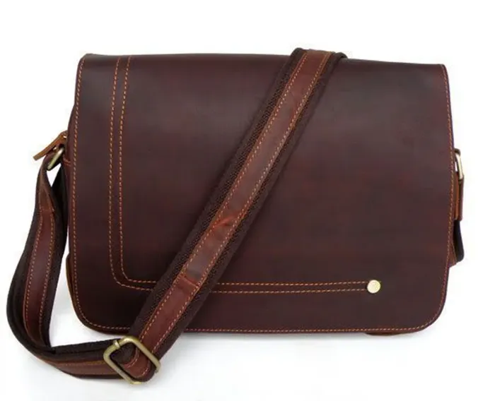 Сумка чоловіча Vintage 14079 Коричнева