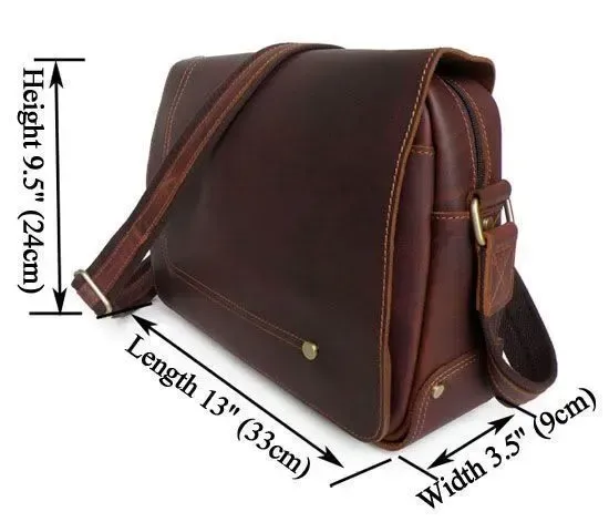Сумка чоловіча Vintage 14079 Коричнева