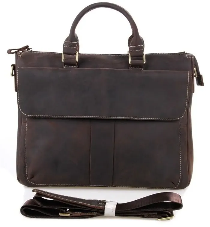 Шкіряна чоловіча сумка європейської якості Vintage 14161