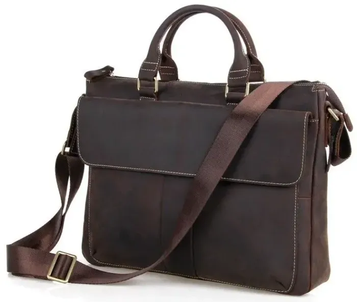 Шкіряна чоловіча сумка європейської якості Vintage 14161