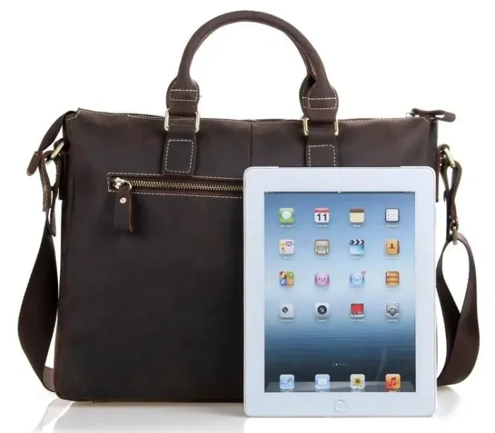 Шкіряна чоловіча сумка європейської якості Vintage 14161