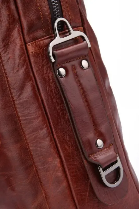 Сумка чоловіча Vintage 14125 Коричнева